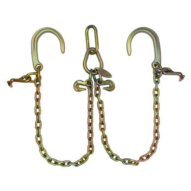 Low-Profile G70 8” J & T Hook V-Chain 5/16-Inch 2-Foot