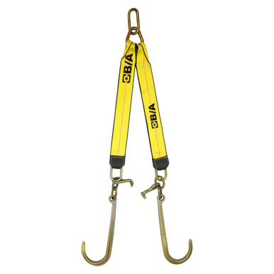 3'' Two Legs 15'' J Hooks Tow V Bridle Straps 5400 LBS - Manufacturer  Express