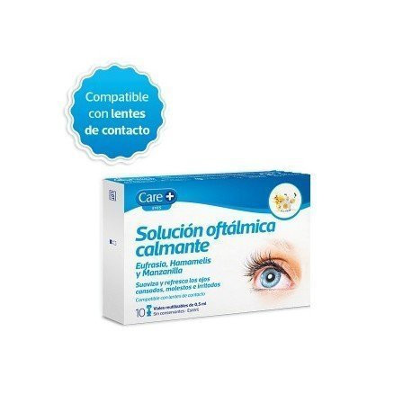 Care+ solución oftálmica calmante 10 U x 0.5 mL