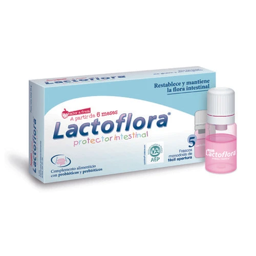 Lactoflora protector intestinal fresa 5 viales