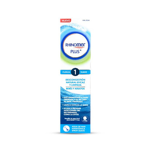 RHINOMER PLUS BEBES Y ADULTOS FUERZA 1 SUAVE  1 SPRAY 125 ML