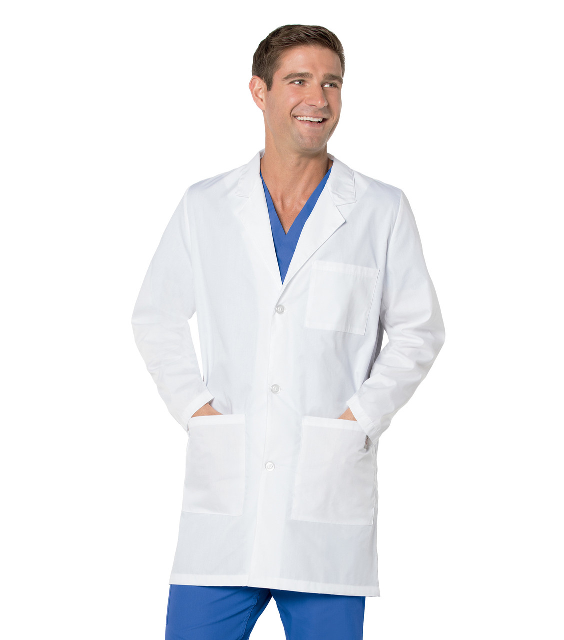 Short sales lab coat