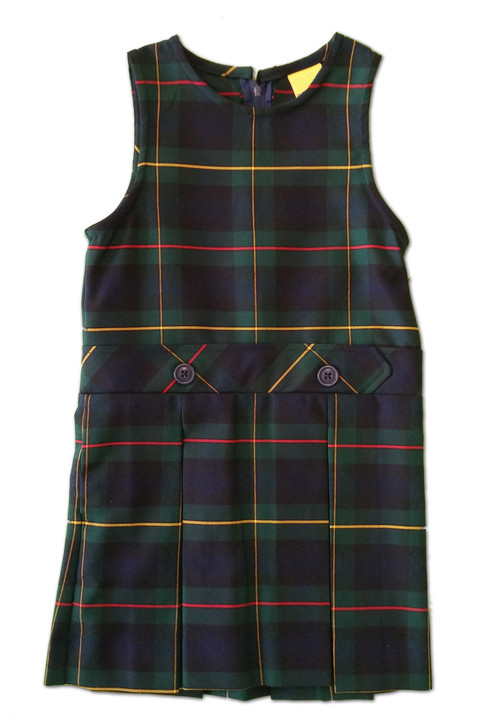 CLEARANCE: Plaid Drop Waist Jumper-P83 - Pro 3 Services