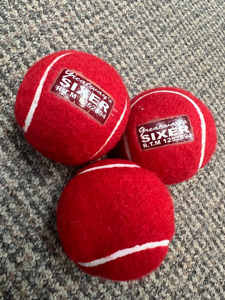 SIXER HEAVY CRICKET TENNIS BALL (PACK OF 6 BALLS)