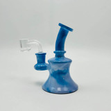 Waterpipe Mini 5 Inches - Color Mystic Marble - Wpfc45-blue color Waterpipe Mini 5 Inches - Color Mystic Marble - Wpfc45-blue color