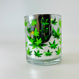 Metallic Silver Green Leaves Coffee Mug - T6 Metallic Silver Green Leaves Coffee Mug - T6