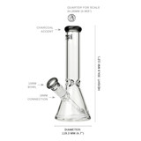 Tyson 2.0 Haymaker Waterpipe - Clear-Charcoal Tyson 2.0 Haymaker Waterpipe - Clear-Charcoal