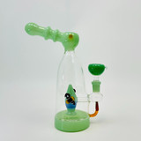 Fancy Waterpipe with Bee Showerhead Perc - 10 Inch - RH-294