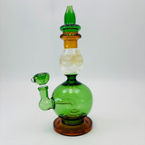 Round Vase Waterpipe with Showerhead Perc - 11 Inch - RH-309