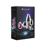 Pleasures Metal Adult Toy Anal Plug Kit Pleasures Metal Adult Toy Anal Plug Kit