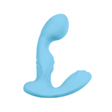 Pleasures Fuzzy Adult Toy - Prostrate Stimulator - Turquoise Pleasures Fuzzy Adult Toy - Prostrate Stimulator - Turquoise