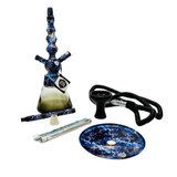 BYO HOOKAH TOKER 16"  1 HOSE HAZY CK5029-I 