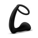 BLUSH ANAL Adventures Adult Toy COCK RING PLUG Platinum Black BLUSH ANAL Adventures Adult Toy COCK RING PLUG Platinum Black