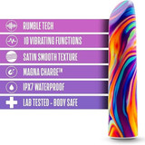 BLUSH LIMITED ADDICTION Adult Toy POWER VIBRATOR PSYCHE Rainbow BLUSH LIMITED ADDICTION Adult Toy POWER VIBRATOR PSYCHE Rainbow