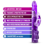 BLUSH BEGINNER'S BUNNY Adult Toy RABBIT VIBRATOR Purple BLUSH BEGINNER'S BUNNY Adult Toy RABBIT VIBRATOR Purple