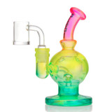 ALEAF FAB SPHERE WATERPIPE 7" W/ 14mm THERMAL BANGER AL6132 OMBRE BL
