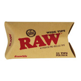RAW - PRE-ROLLED TIPS WIDE - 21 COUNT PER PACK RAW - PRE-ROLLED TIPS WIDE - 21 COUNT PER PACK