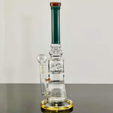 Honey Comb Waterpipe With Ice Catcher - 12 Inch - WPLG229