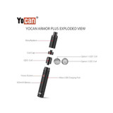 YOCAN - ARMOR PLUS - 650MAH DAB VAPORIZER KIT - exploded view