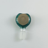 SENSE GLASS BOWL 18MM MALE - HEART SWIRL