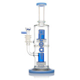 ALEAF WATERPIPE 12" INCH - THE DOUBLE MATRIX WITH CARRYING CASE - AL2053-blue color