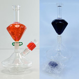 WATERPIPE 10" INCH - DIAMOND WITH GLYCERIN - 2 PIECE