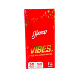 VIBES FINE ROLLING PAPERS - 50 PAPERS PER PACK - 50 PACK PER BOX VIBES FINE ROLLING PAPERS - 50 PAPERS PER PACK - 50 PACK PER BOX