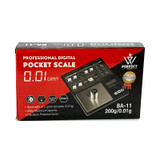 PERFECT WEIGHT BA-11 DIGITAL POCKET SCALE 200G X 0.01G PERFECT WEIGHT BA-11 DIGITAL POCKET SCALE 200G X 0.01G