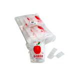 APPLE BAGGIES 5858 ZIPLOCK 2.5MIL PLASTIC BAGS - 5/8" X 5/8" - 100 BAGS PER PACK - 10 PACKS PER BOX CLEAR