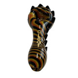 Aleaf Handpipe 4" Inch - Dragon Tail Wig Wag With Screen - Assorted Colors - Alhp5005