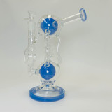 Double Dome Waterpipe With Coil - 10 Inch - WPVC164