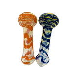 Handpipe 4" Inch - Color Fumed - Assorted - Price Per Piece