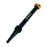 SENSE GLASS STRAW WITH SIPPERS - BLACK TUBE - 7 INCH SENSE GLASS STRAW WITH SIPPERS - BLACK TUBE - 7 INCH