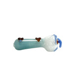 Handpipe - 5" In Size - Heavy  With Leaf And Character - Assorted Colors