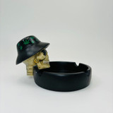 Skull With Leaf Hat - Ashtray Per Pieces - 3032