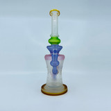 Tataoo Waterpipe With Frosted Crystals Neck Tube - 12 Inch - Assorted