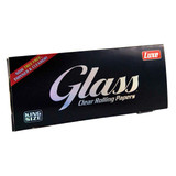  Luxe Glass King Size Clear Rolling Paper - 24 Count Per Box