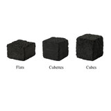 Titanium Cubettes Natural Hookah Coals - 120 Counts Per Box