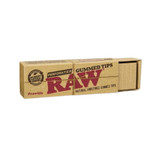 RAW Gummed Tips 33ct Per Pack Natural Perforated Filter Tips – 24 Pack Box