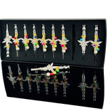 Fancy Handpipe or Chillum Metal - 10 Pieces Per Display - Assorted