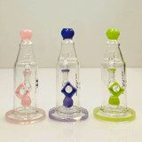 Waterpipe 7" Inch - Helios Glass - Bottle Style With Ball Perc