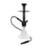 Byo Crystal Hookah 18" Inch - 1 Hose - Ck7000-black color