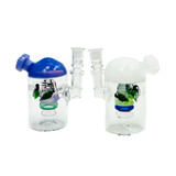 Helios Glass Waterpipe - 5 Inch - Mini Microscope with Hive Showerhead Perc - WPTG91