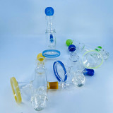Waterpipe 7" Inch - Microscope With Color Rim (Mouthpiece Round) - Assorted Waterpipe 7" Inch - Microscope With Color Rim (Mouthpiece Round) - Assorted
