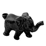 Ceramic Elephant Pipe-Black