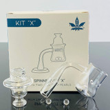 Aleaf Spinner Kit X - Wide Base - Flat Top Banger - 90 Degree With 2 Terp Balls Aleaf Spinner Kit X - Wide Base - Flat Top Banger - 90 Degree With 2 Terp Balls