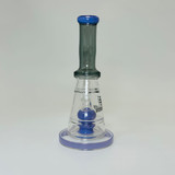 Helios Glass Waterpipe - 6.5" Inch - Bent Neck and Ball Showerhead Perc Helios Glass Waterpipe - 6.5" Inch - Bent Neck and Ball Showerhead Perc