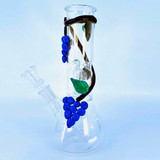 Waterpipe 8" Inch - Percolator With Grape Designs
