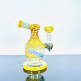 Ball Swirl Waterpipe - 6 Inch - WPAG114