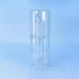 CHAC075 - Clear Ash Catcher 14 Male - 14 Female - 45 Degree With Double Perc CHAC075 - Clear Ash Catcher 14 Male - 14 Female - 45 Degree With Double Perc